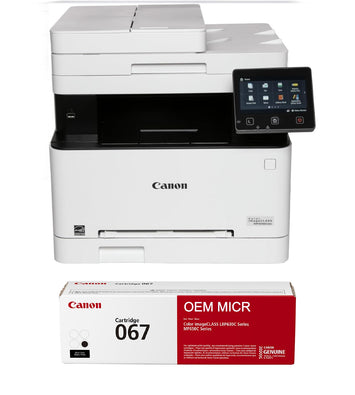 Canon ImageCLASS MF656Cdw Color Printer with OEM Modified 067 MICR Cartridge