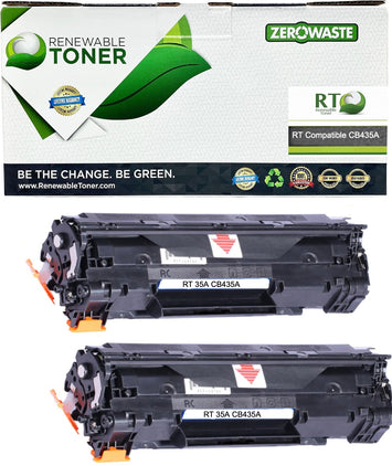 RT 35A Compatible HP CB435A Toner Cartridge (2-pack)