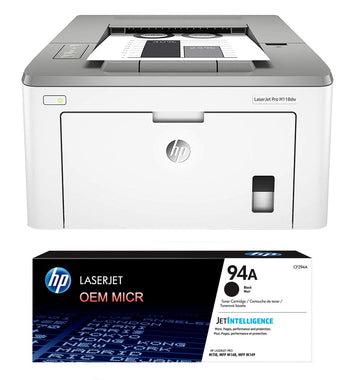 HP M118dw LaserJet Check Printer with 1 OEM Modified CF294A MICR Cartridge