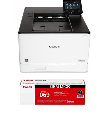 Canon LBP674Cdw Color Check Printer with 1 OEM Modified 069H MICR Cartridge (High Yield)