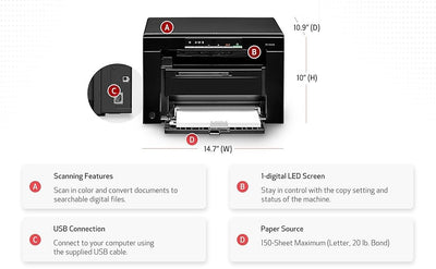 Canon imageCLASS MF3010VP Printer with RT CRG-125 Compatible MICR Cartridge