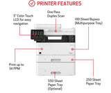 Canon MF452dw ImageClass Printer with 1 RT Compatible 057 MICR Toner Cartridge