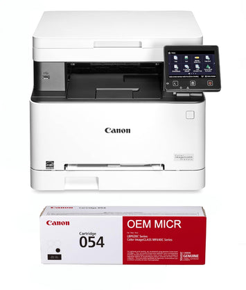 Canon ImageCLASS MF641Cw Printer with 1 OEM Modified 054 MICR Cartridge