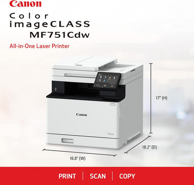 Canon MF751Cdw Check Printer with RT 069H MICR Cartridge (High Yield)