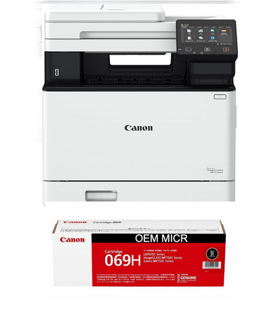 Canon Mf753cdw Check Printer with OEM Modified 069H MICR Cartridge (High Yield)