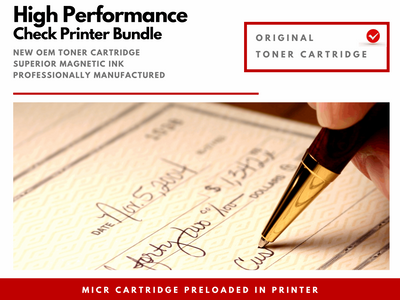 Canon MF642Cdw Check Printer with 1 OEM Modified 054H MICR Cartridge (High Yield)