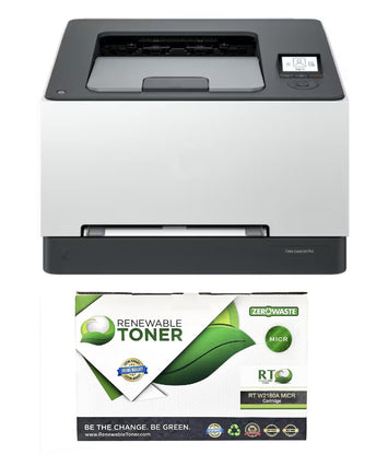 HP 3201DW LaserJet Color Printer with 1 RT 218A MICR Cartridge