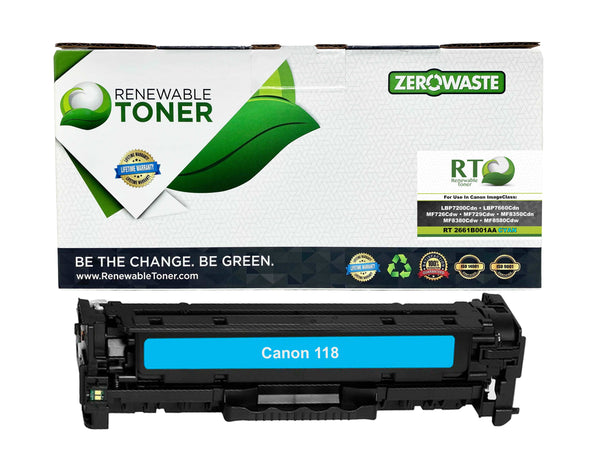 RT 118 Compatible Canon 2661B001AA Toner Cartridge (Cyan)