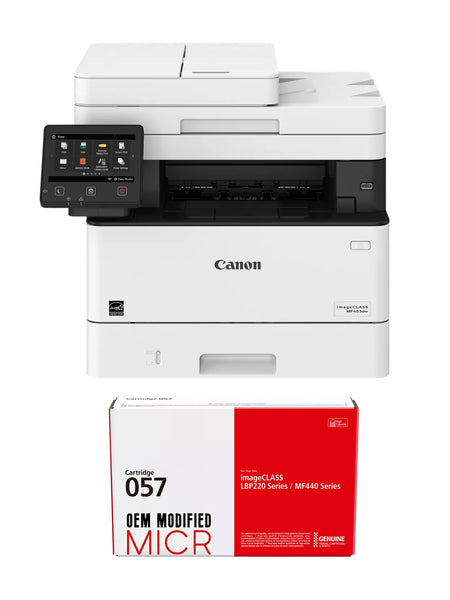 Canon ImageClass MF453dw Check Printer with 1 CRG 137 OEM MICR Cartridge