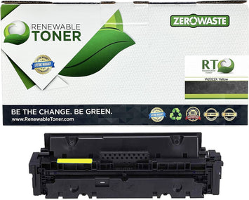 RT 414X Compatible HP W2022X Toner Cartridge with Limited Chip (High Yield, Yellow)