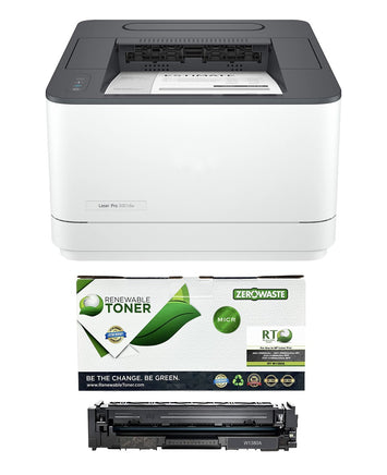 HP 3001dw LaserJet Pro Check Printer with 1 RT Compatible 138A MICR Cartridge