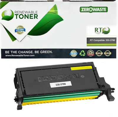 RT J390N Compatible Dell 330-3786 Toner Cartridge (Yellow)