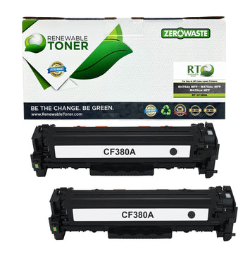 RT 312A Compatible HP CF380A Toner Cartridge (Black, 2-Pack)