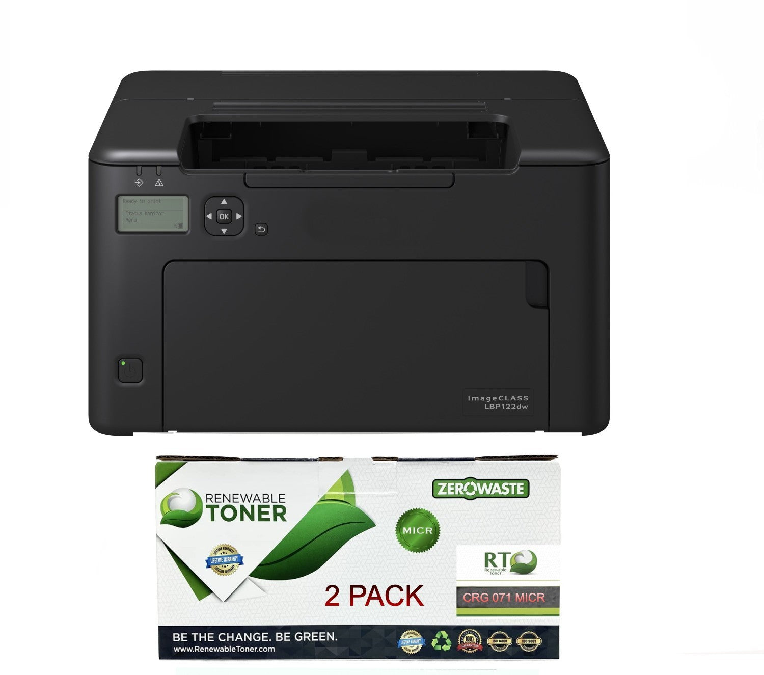 Canon LBP122dw imageCLASS Check Printer with 2 RT 071 Compatible MICR Cartridges