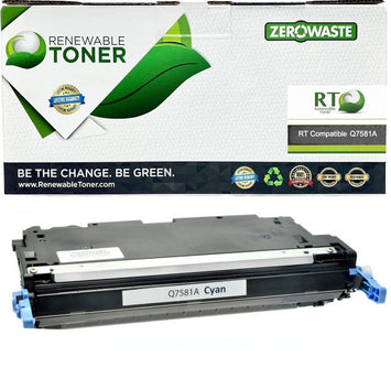 RT 503A Compatible HP Q7581A Toner Cartridge (Cyan)