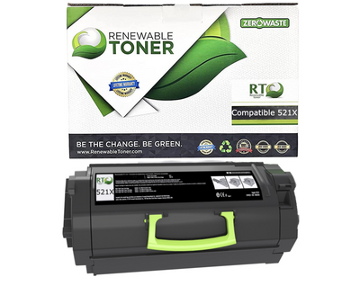 RT 521X Compatible Lexmark 52D1X00 Toner Cartridge, High Yield