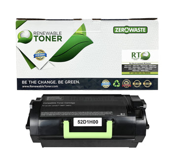 10 x High Capacity Black Toner Cartridge Compatible with Lexmark 502H  50F2H00